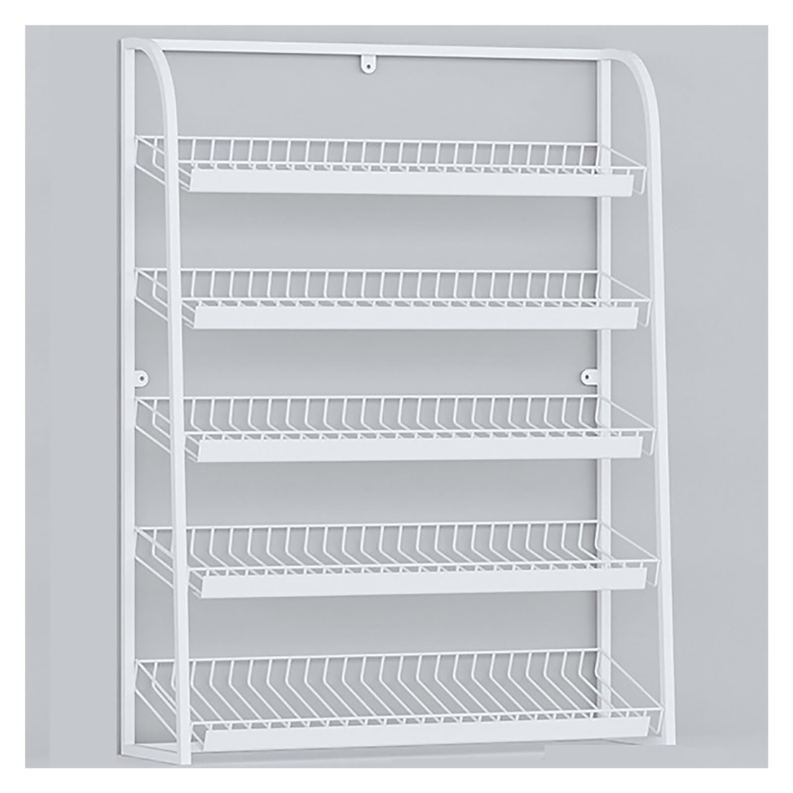 Espositore grigio per caramelle con gomma da masticare, organizer per farmacia in piedi mensola davanti al bancone (dimensioni: 50 x 15 x 67 cm, colore: bianco)