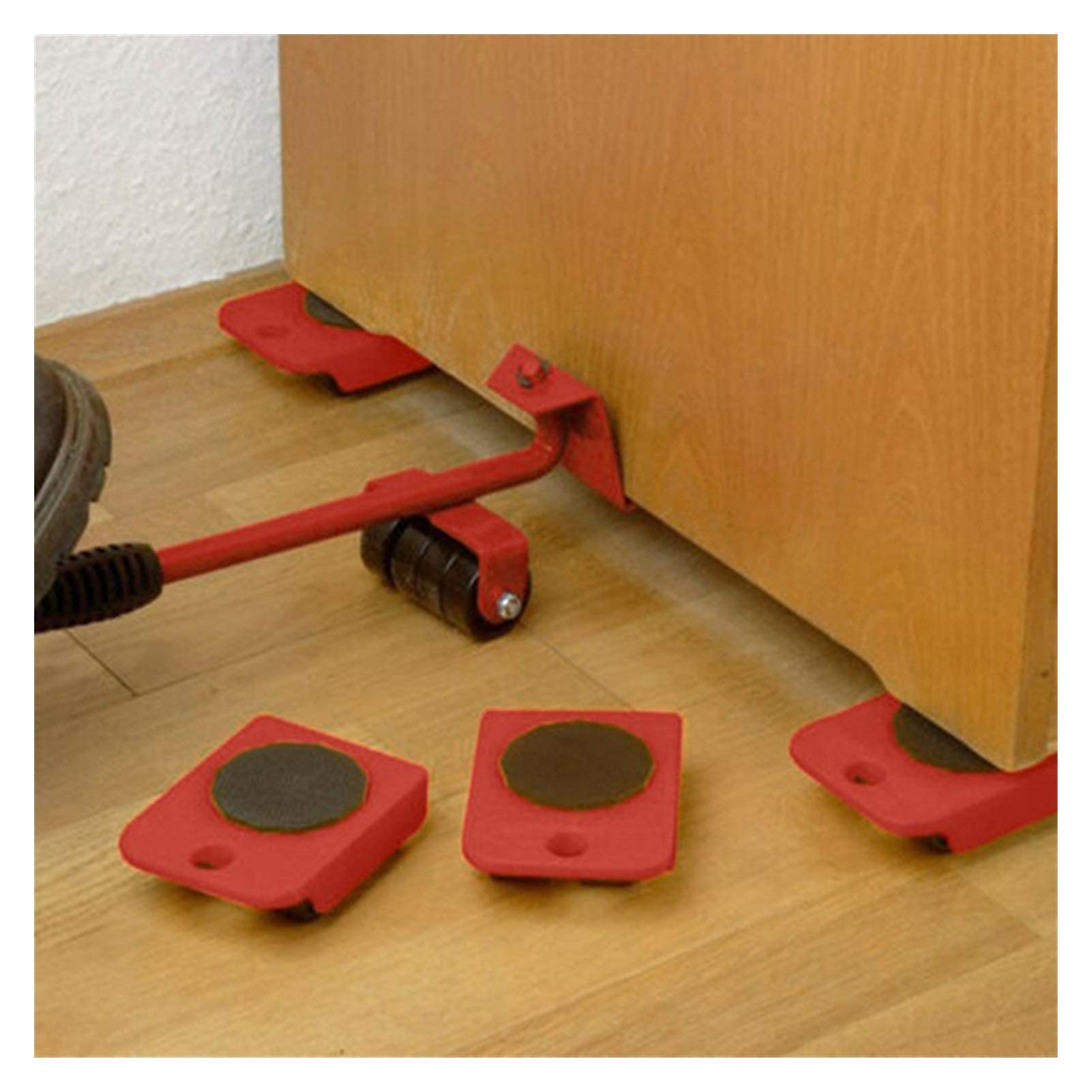 Trasportatore di mobili 4 Pezzi Si muove Mobili Strumento di Trasporto Shifter Ruota Mobile Dispositivo di Scorrimento Rullo di rimozione Strumenti in Movimento Pesante Solleva Facilmente Oggetti PE