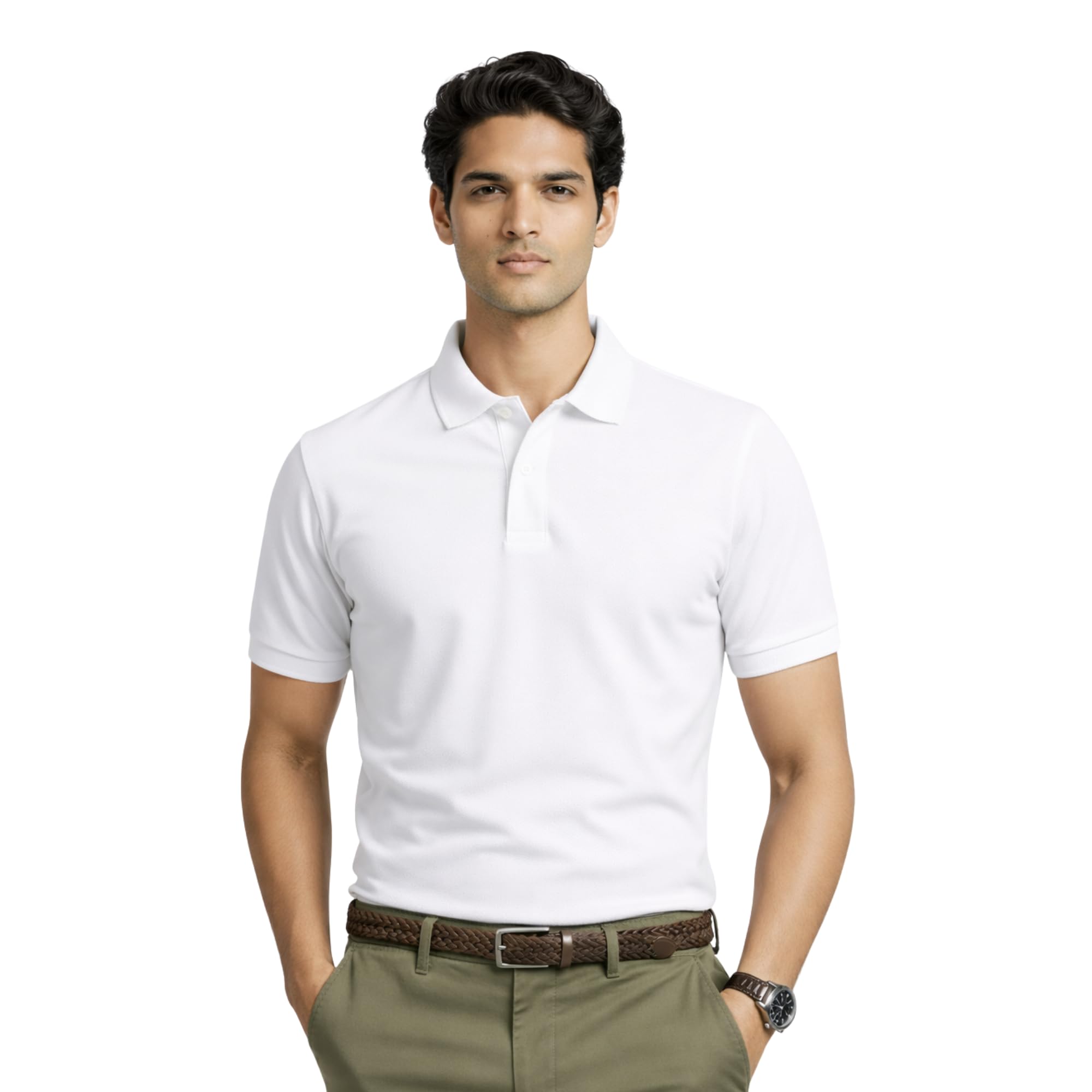 atulux Premium Men’s Cotton Blend Polo T-Shirt | Slim Fit Half Sleeve Polo Tee for Men | Soft Touch, Breathable Fabric | Ideal for Casual, Office & Everyday Comfort Everyday Comfort with Stylish Look-picture-17