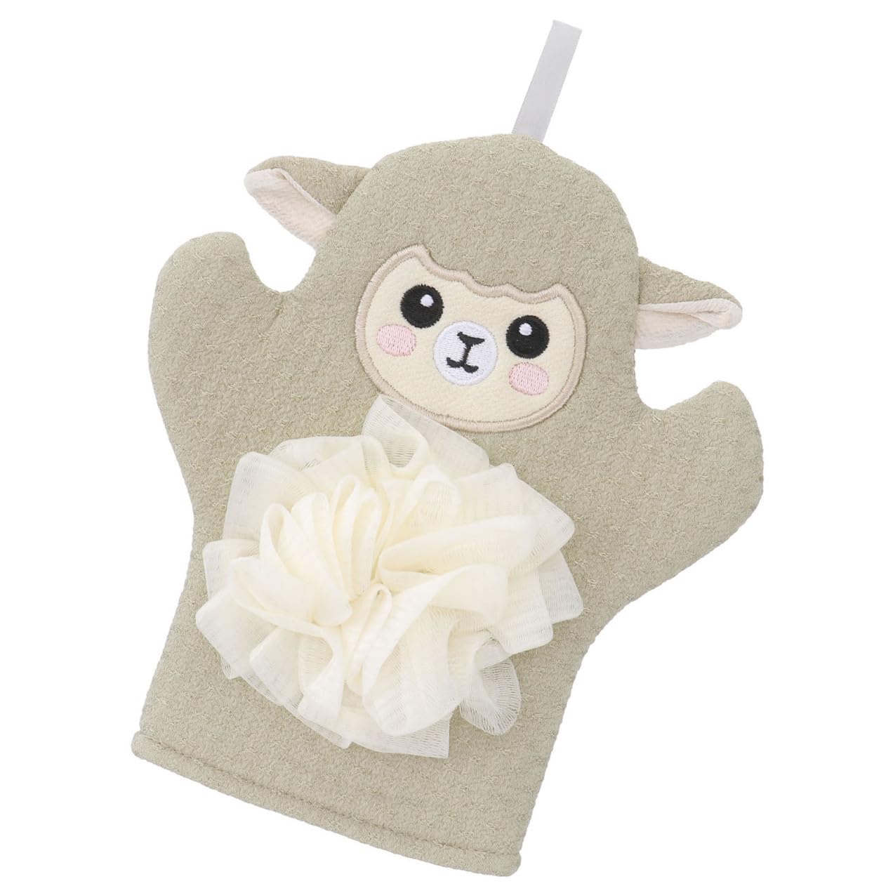 KOMBIUDA Boy Girl Cartoon Bath Towel Adorable Animal Design Exfoliating Bath Scrubber for Boys and Girls and Travel