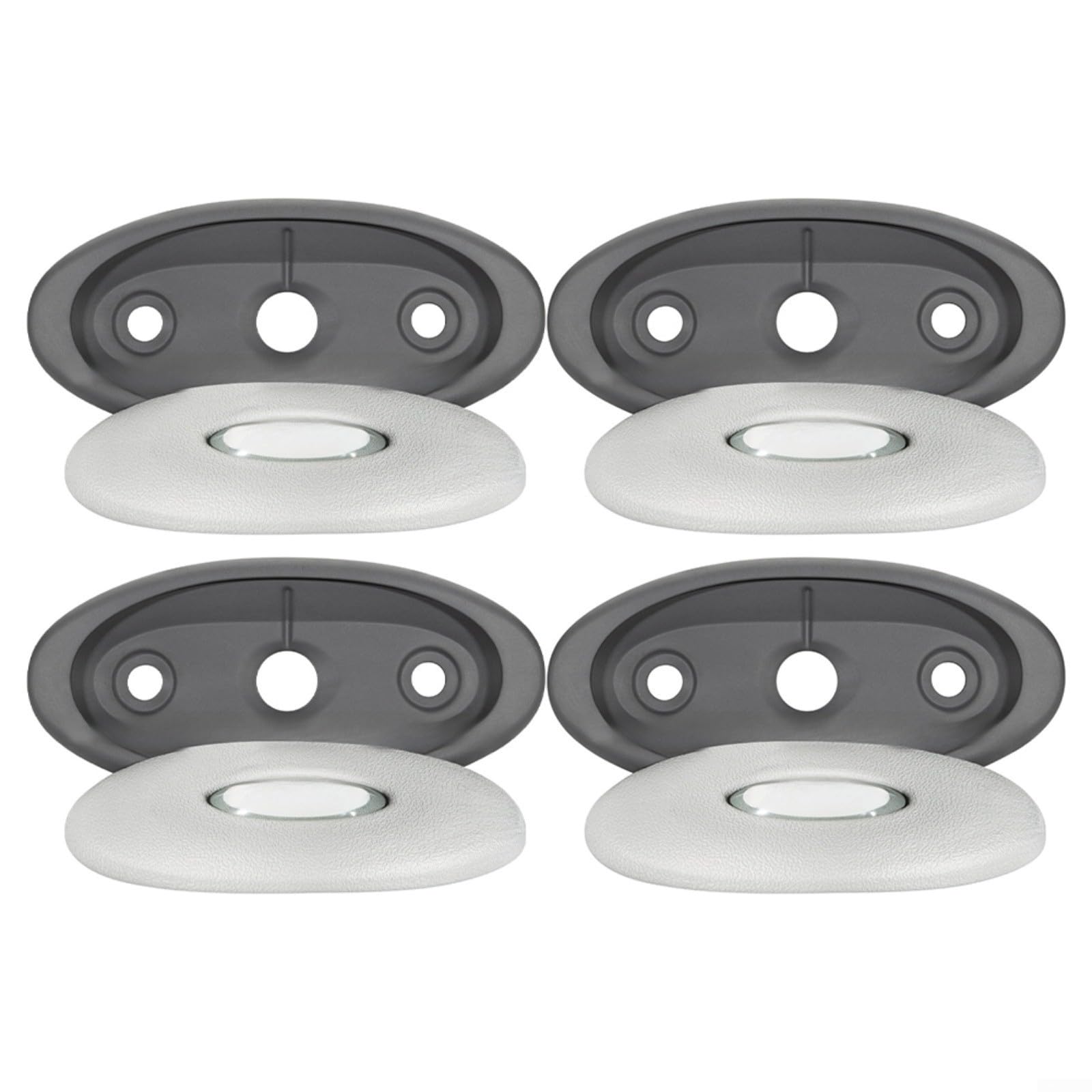 Inserto de almohada ovalado con soporte trasero para jacuzzis serie J-300 2007-2013, cómoda pieza de repuesto para reposacabezas 2472-826, cojín de poliuretano para spa en gris claro (4