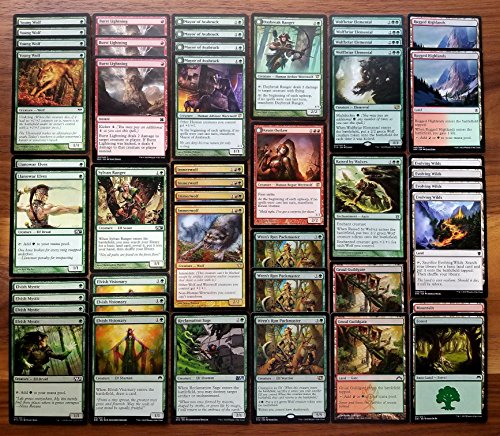 Magic: The Gathering Modern Wolf Green Red Custom Magic Deck