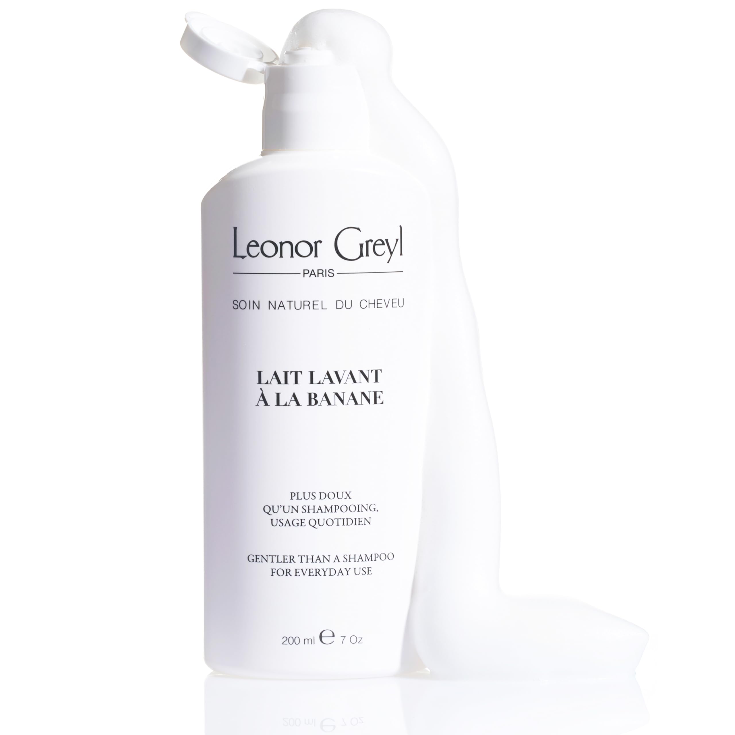 Paris - Lait Lavant a La Banane - Gentle Shampoo For Daily Use - Natural Purifying Hair Care Shampoo for Fine, Limp Hair (6.7 oz)