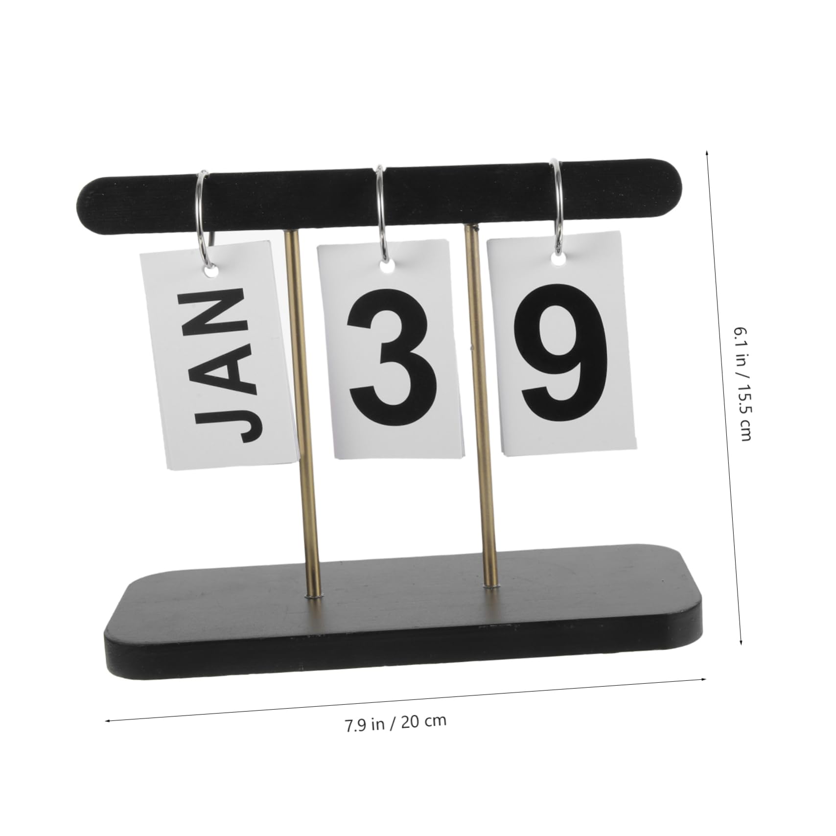 TEHAUX 4pezzi Calendario Da Scrivania Legno Design Chic e Funzionale Calendario Flippante Per Ufficio e Casa Compatte Per Tavolo e Scrivania Decorazione Unica e Pratica