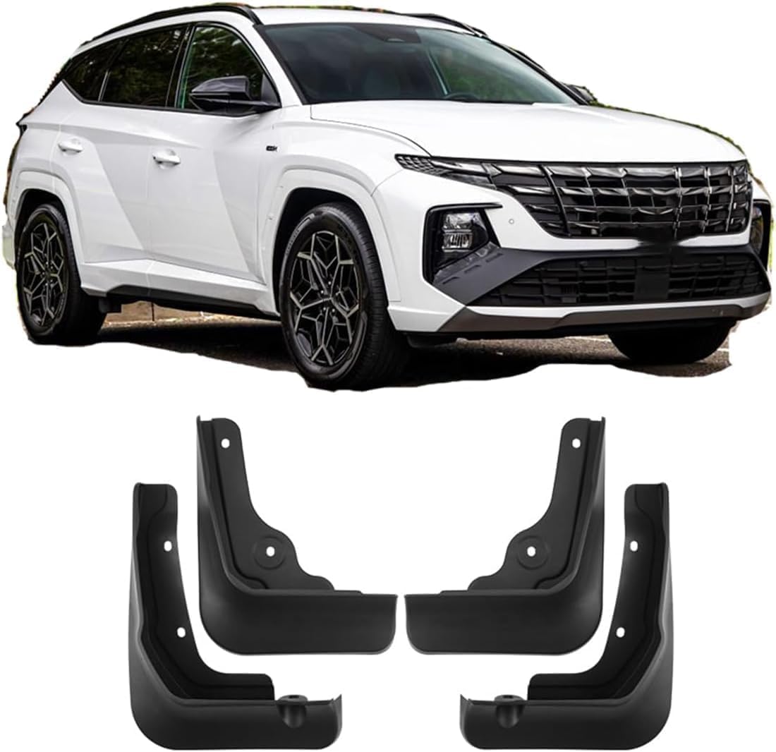 Nysldsco Normal 4Pcs Premium Mud Flaps For Hyundai Tucson 2020-2025 Front And Rear Splash Guards Durable Mudguards Protection Against Road Debris