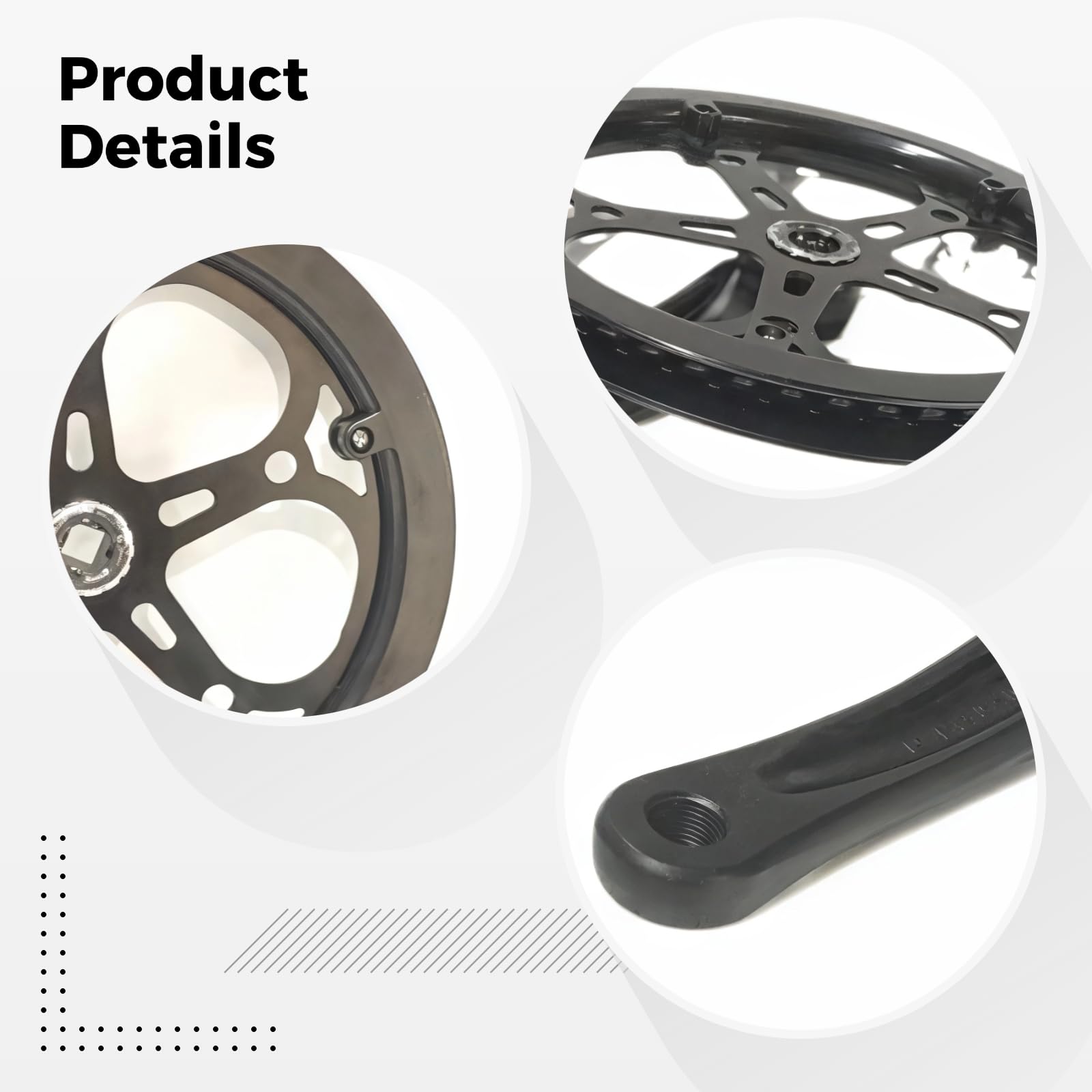 Pojedyncza korba łańcuchowa, ramię korbowe ze stopu aluminium 170 mm, zęby 52T, pasuje do rowerów 6/7, akcesoria rowerowe z pojedynczym łańcuchem, łatwa instalacja do rowerów szosowych i