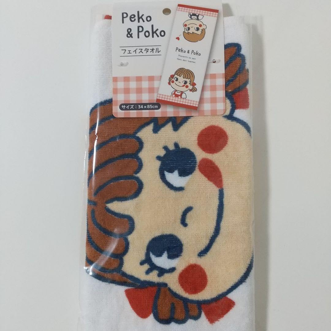 Amazon.co.jp: 不二家 ペコちゃん&ポコちゃん フェイスタオル