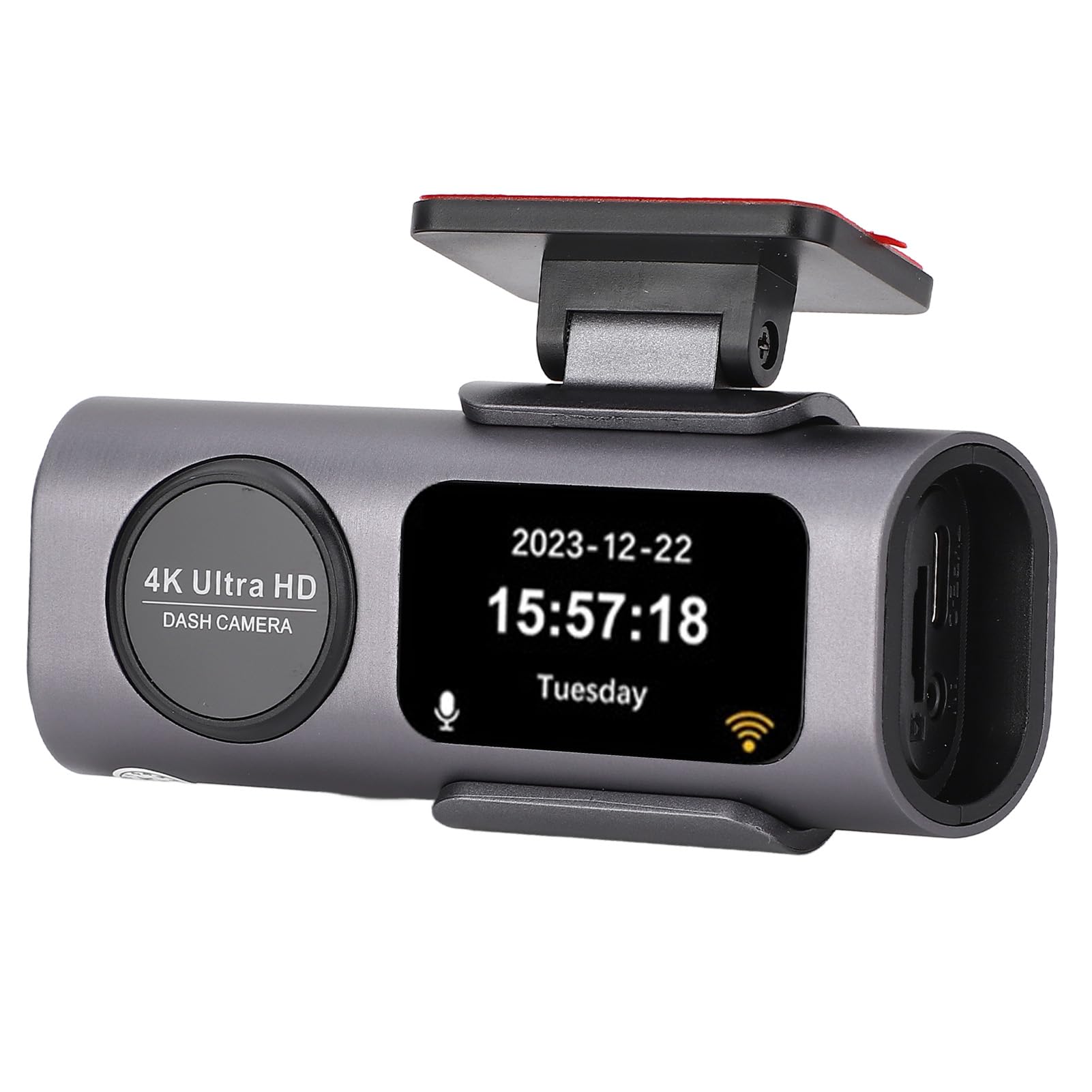 Diyeeni Kamera z Przodu i z Tyłu, 4K Ultra HD+1080P Kamera na Samochody, Wbudowany GPS, Mini Samochód, Aplikacja, Nokt Widzenia, Czujnik G, Tryb Parkingowy 24h, Nagrywanie Pętli