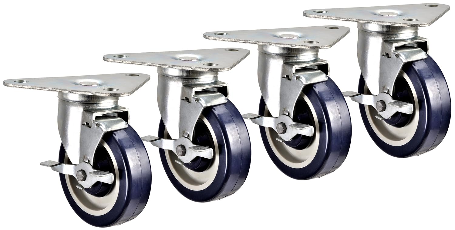 Vollum Triangle Plate Casters for Heavy Equipment