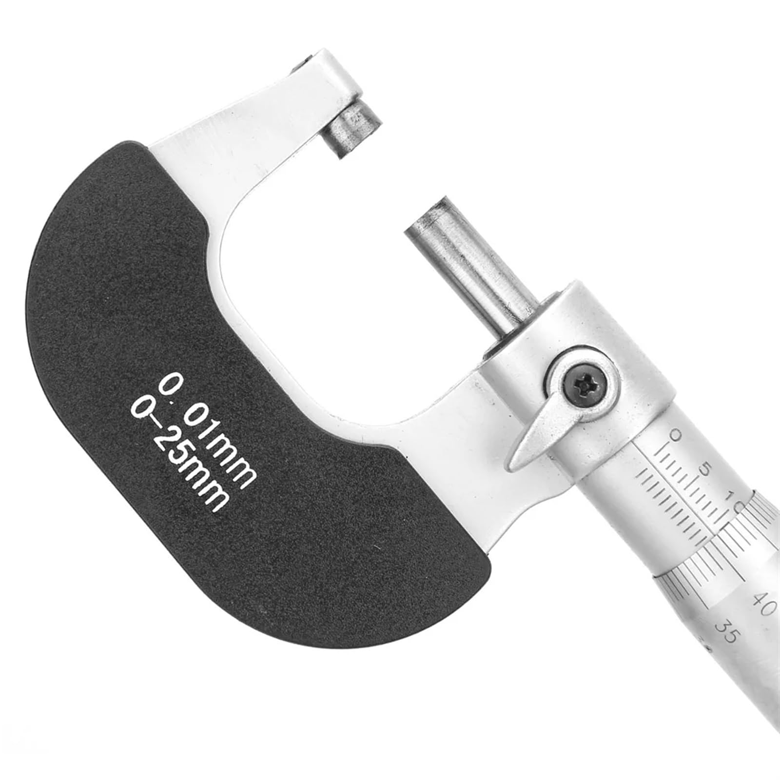 Micrómetro de Exteriores Micrómetro Exterior de 0-25mm, Herramienta de medición de Acero de rodamiento de Calibre Profesional de 0,01mm de Espesor 562