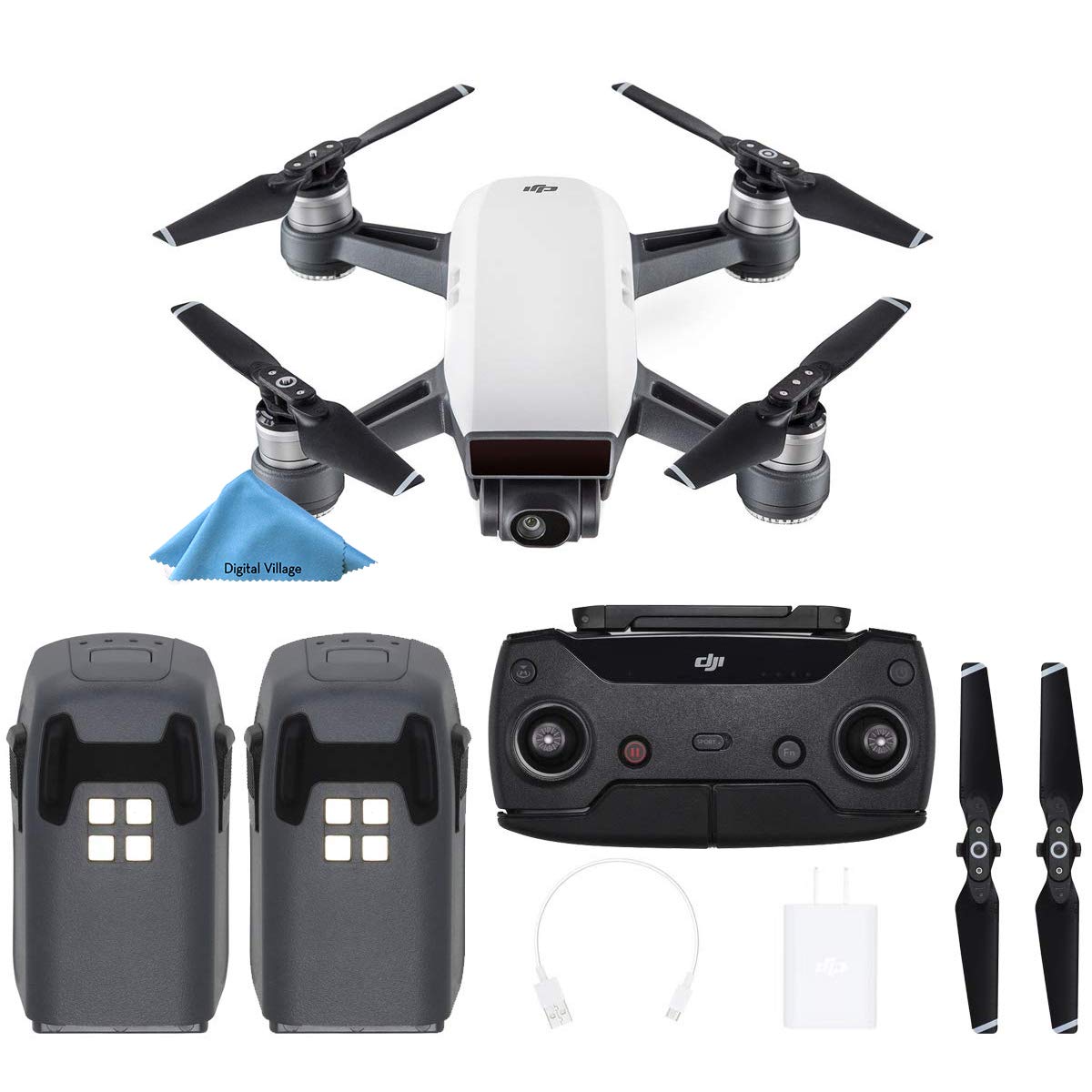 Dji Spark Drone Quadcopter Alpine White With Remote Controller