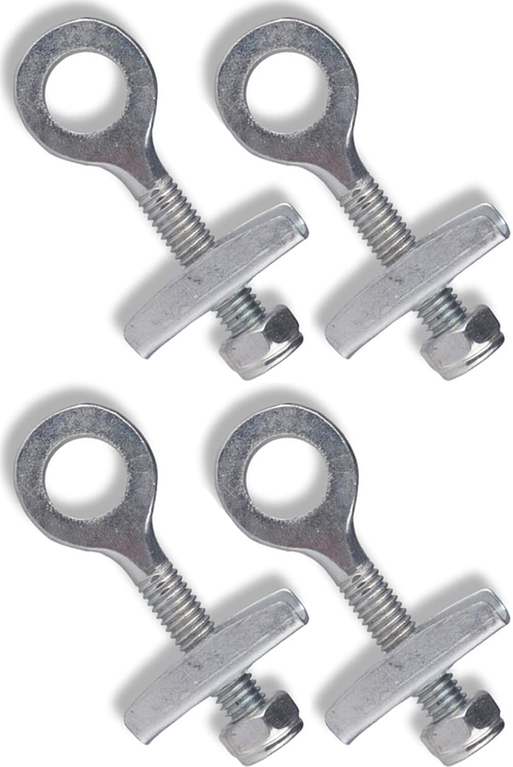 4 Pcs Bicycle Chain Adjuster Adjustable Chain Buckle Bike Wheel Fixing ButtonZipper Chain Tensioner Chain Adjuster Suitable for Dead Fly Bicycle Folding Bicycles and Mountain Bikes