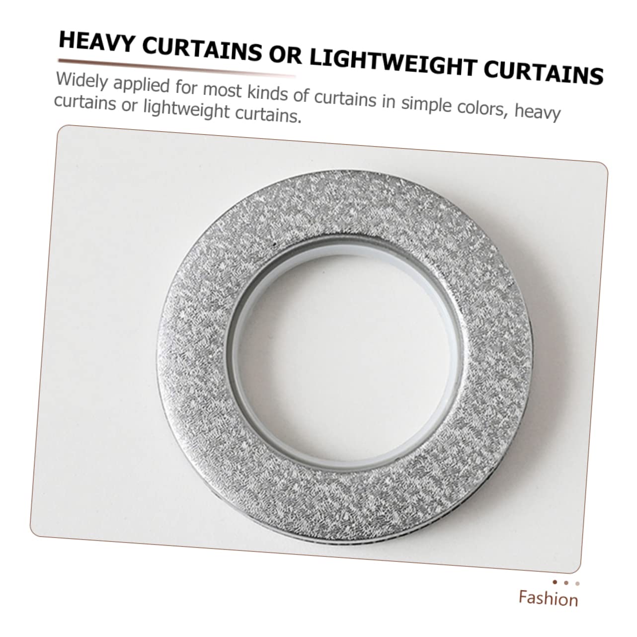 Ciieeo 16pcs Curtain Grommets Reusable Curtain for Installation Drapery Accessories for Projects Grey Color for Blackout and Wardrobe Shades