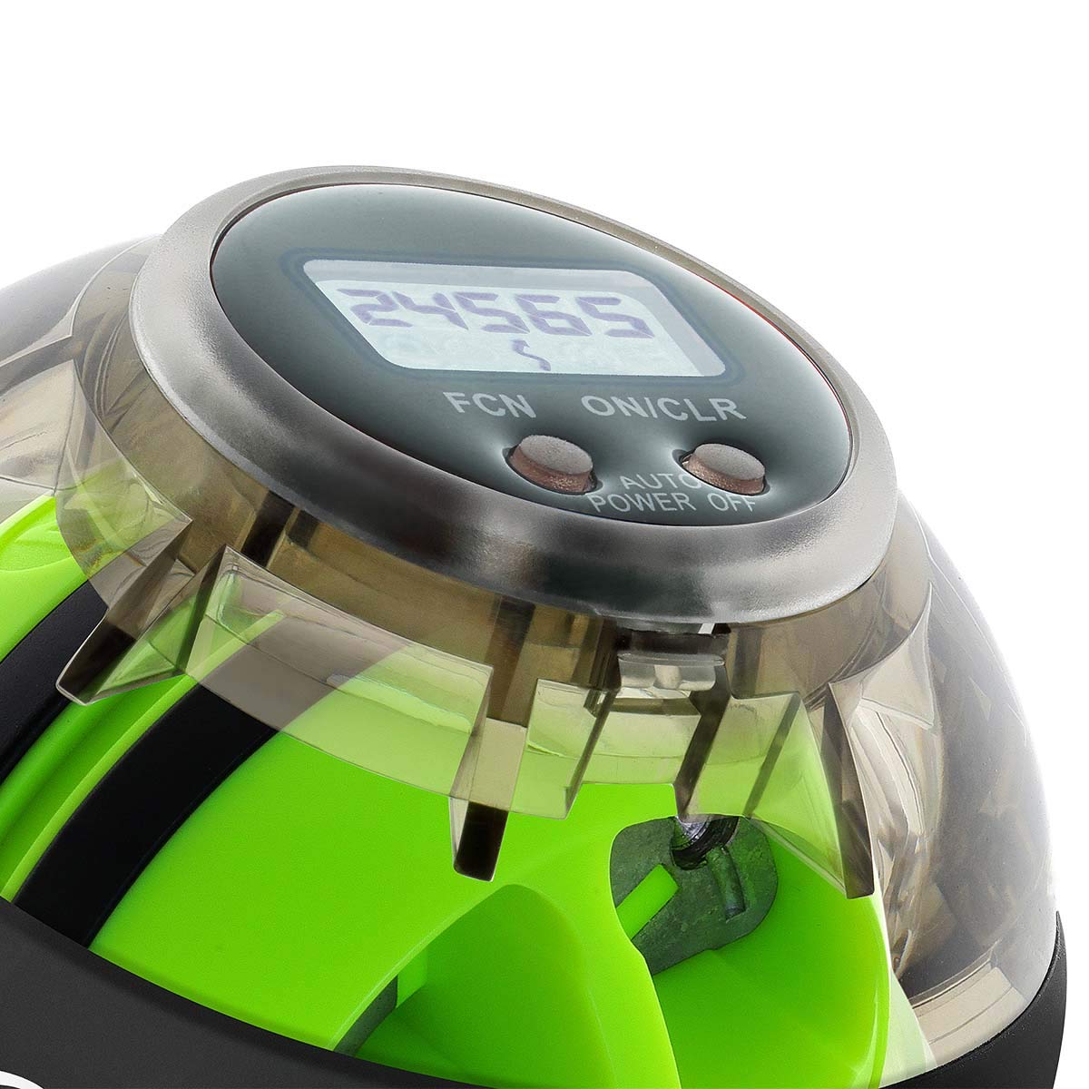 Kernpower, Powerball per allenamento braccia e mani, The Original Autostart Plus, Contagiri digitale Hand- Und Armtrainer Powerball The Original Autostart Plus Digitalem Drehzahlmesser , Bianco (grau transparent)