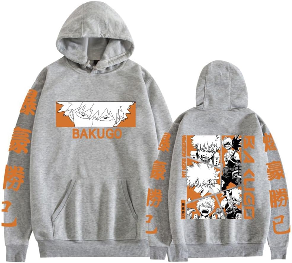 Bakugou Katsuki Cosplay Clothes Hoodies Women Academia Katsuki Bakugo Sweatshirt Pullover