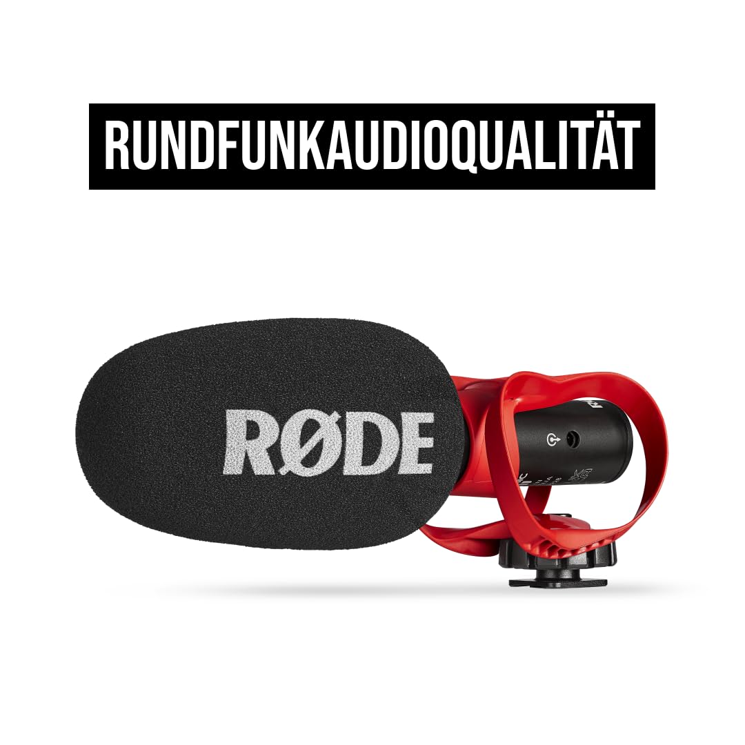 RØDE VideoMic GO II Ultra-kompaktes On-Camera Richtrohrmikrofon mit 3,5-mm- und USB-Ausgängen für Filmproduktion, Content-Erstellung, Podcasting und Videotelefonie