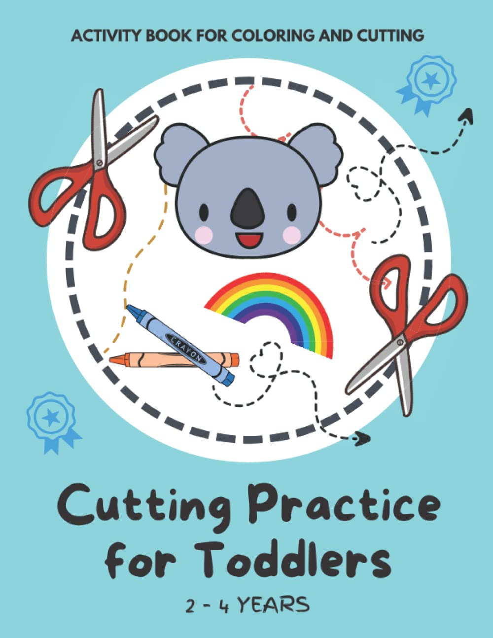 Cutting Practice for Kindergarten and Preschool | Cutting and Pasting for Toddlers | Fun Cutting and Coloring Practice for Toddlers | Scissor Skills Cut Out and Glue