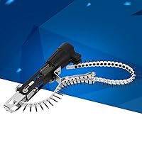 Vista 9 de Clavadora automática de taladro, 3 unidades, adaptador de pistola de clavos de cadena, adaptador automático de uñas, juego de accesorios de cadena