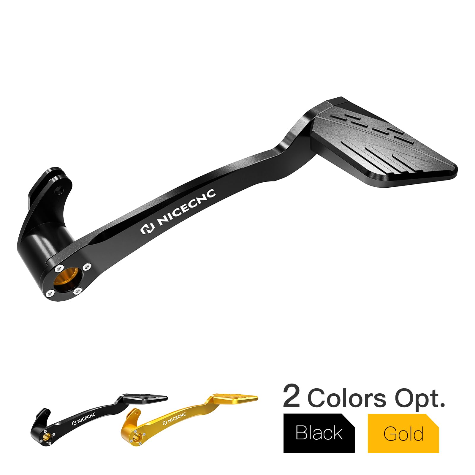 NICECNC Bremshebel-Pedal-Set hinten, Compatible with Harley CVO Tri Glide FLHTCUTGSE 2018–2022, Road Glide FLTRX 2015–2023, Road Glide Special FLTRXS 2016–2023, Siehe Passform, schwarz