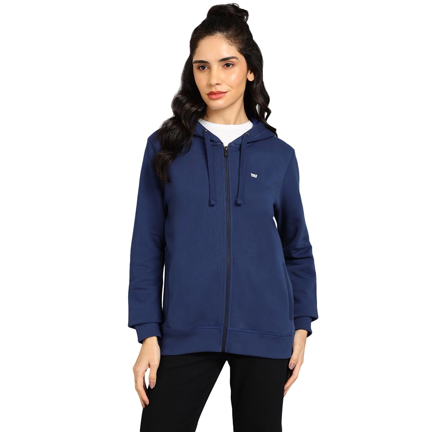 Royal Enfield Women's Live Love Ride Hoodie Blue 1.12 m XL | Material: 80% COTT 20% Poly | Fabric: Fleece 320.0 GSM | Type: Hoodie Sweatshirt | Style : Live Love Ride SS | Gender: Women's-picture-50
