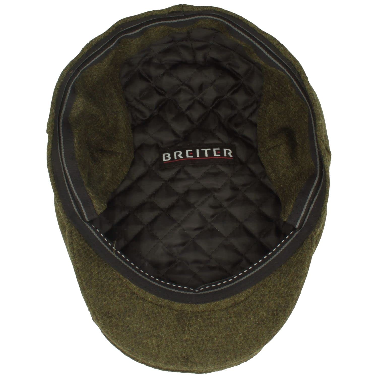Breiter Casquette Plate d'hiver pour Homme avec Cache-Oreilles - 100% Laine - avec Protection des Oreilles Rabattable - Doux pour la Peau et Confortable