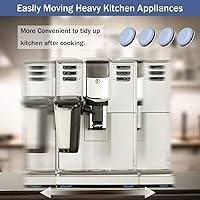 Vista 2 de 24Pcs Appliance Sliders, 3/4” Small Self-Adhesive Appliance Sliders for Heavy Kitchen Appliances, Slide Smooth on Countertop, Compatible with Most