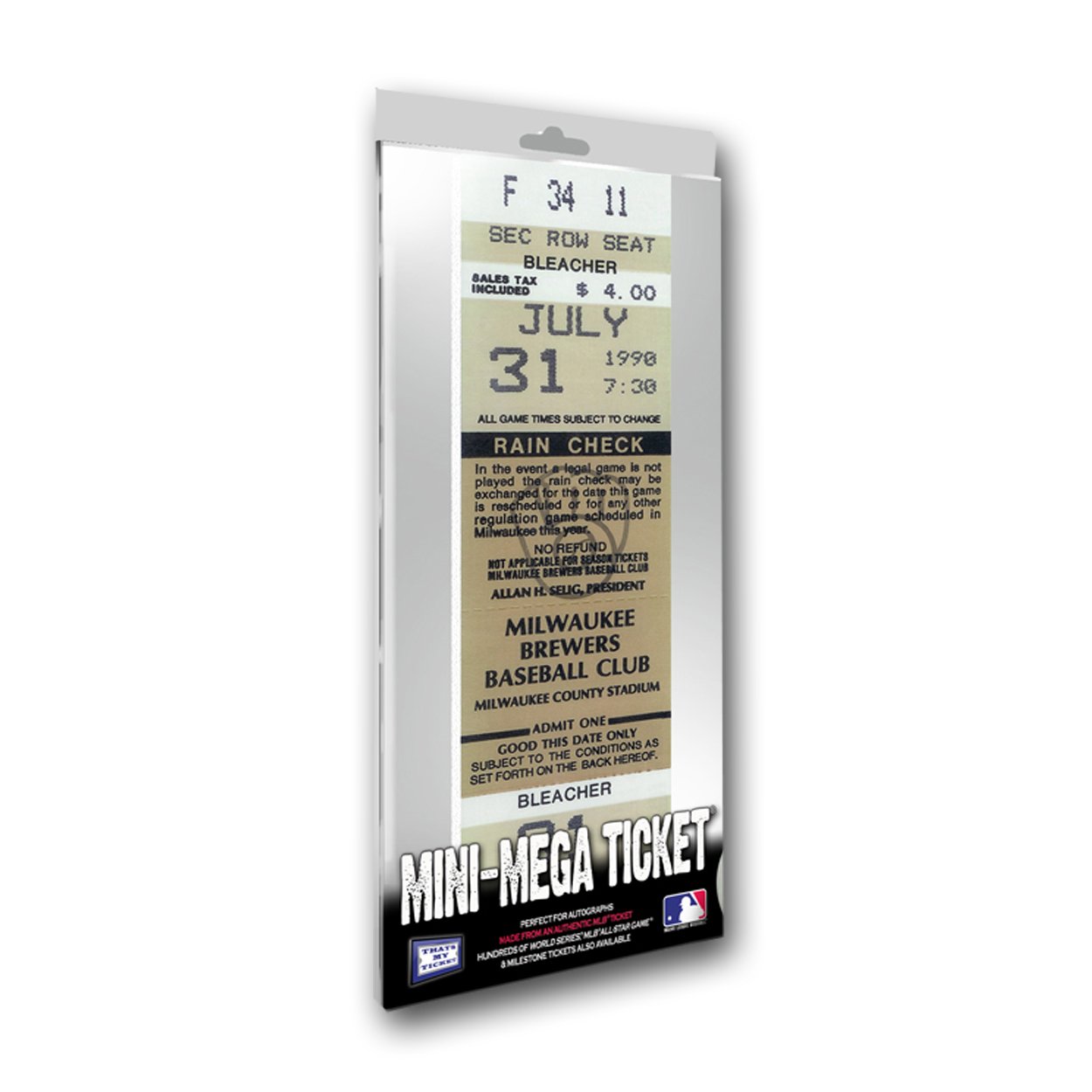 MLB Texas Rangers Mini Mega Tickets - Nolan Ryan 300th Win