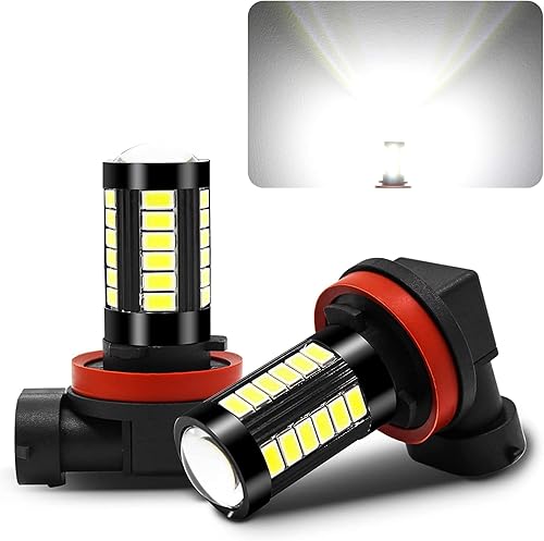 Fogfar 1 bombilla LED antiniebla, luces de automóvil de iluminación de 360 grados, luces traseras blancas frías, reemplazo de lámparas
