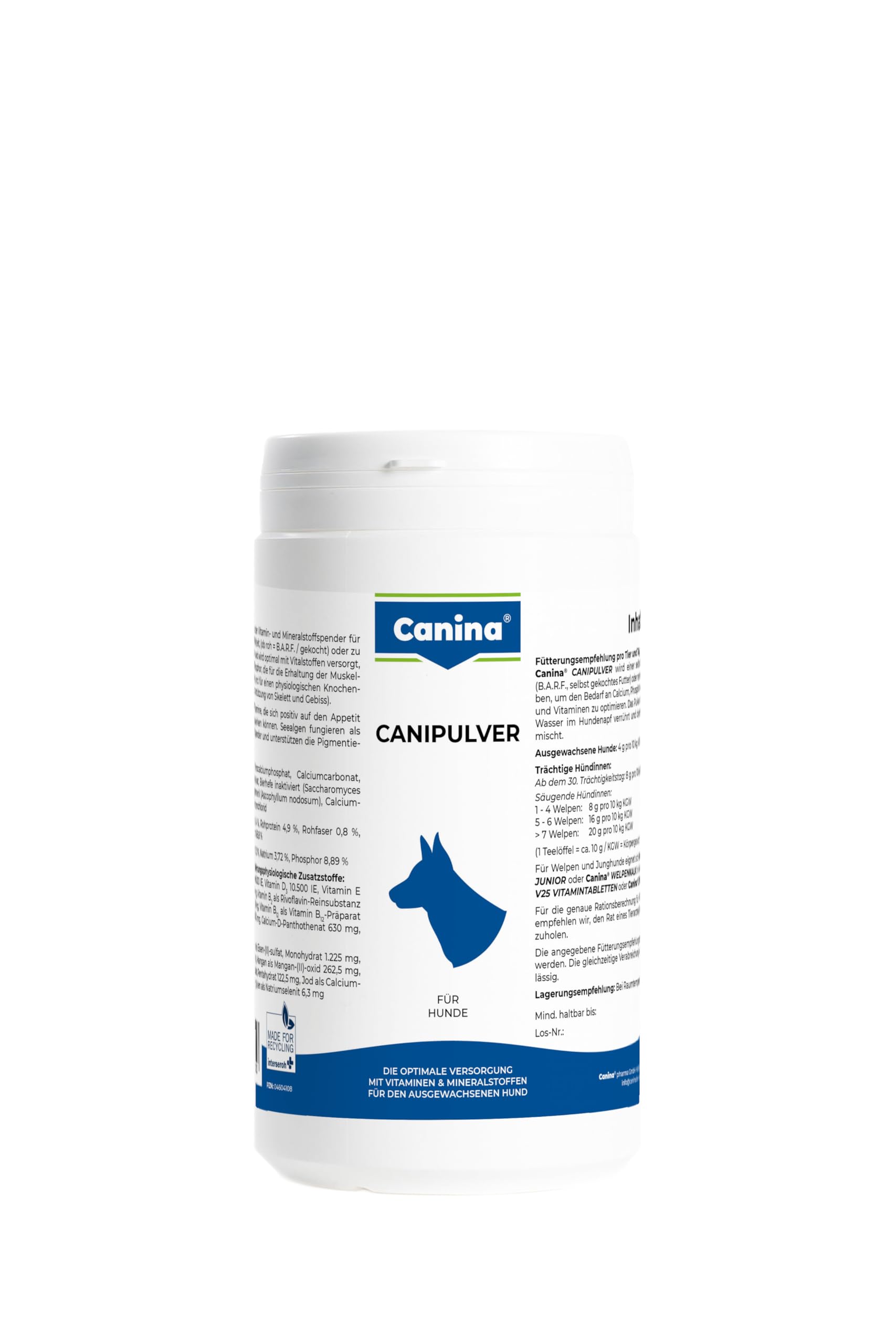 Canina Pharma Canipulver 1000g Allroundversorger Biologisches Kraftkonzentrat