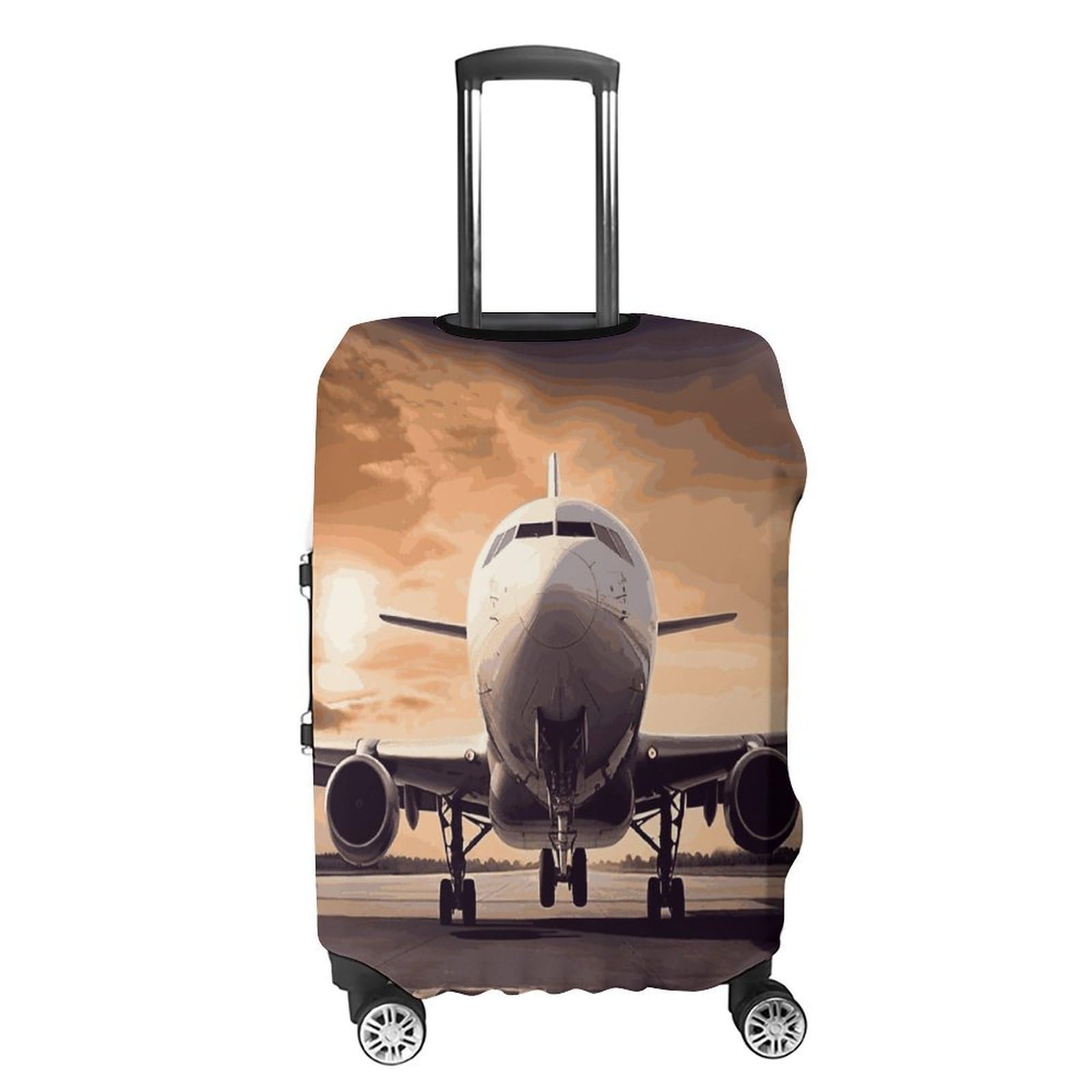 Copertura per bagagli per aereo, semplice e generosa, copertura antipolvere lavabile, resistente ai graffi, per valigie da 48-81 cm, Stile:, XL, Custodia per bagagli