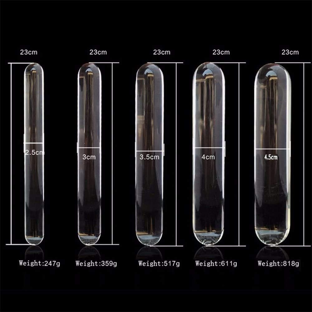 Dildo anale in vetro, lunghezza 23 cm, diametro 5 cm
