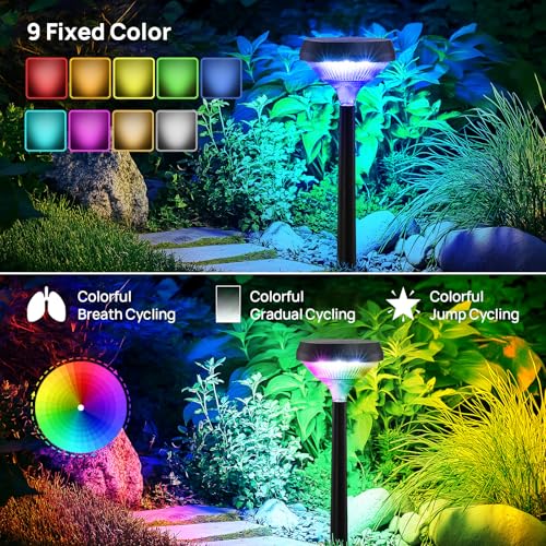 Linkind Smart Solar Lights Outdoor SL5+Color Changing+Warm/Cool White Solar Lights