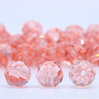 Sponsored Ad - Dowarm 200 Pieces 4MM Round Crystal Glass Beads for Jewelry Making, Rondelle Crystal Beads for Crafts Wine ...