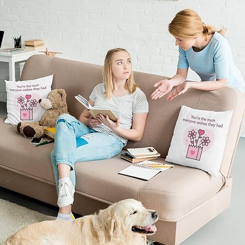 Miniatura 6 de Mom Birthday Gifts Velvet Pillow Covers 18X18 Best Mom Presents Valentines Day Gifts Mothers Day Presents from Daughter Son Mum Mama Gift Moms Gift