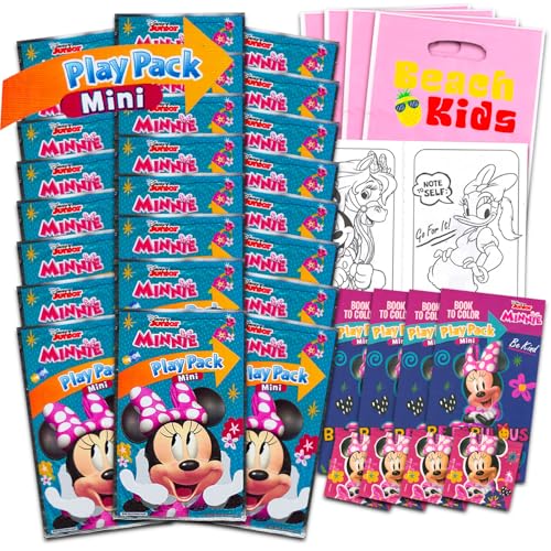 Minnie Mouse Party Favors for Kids Bundle - 24 Mini Activity Packs