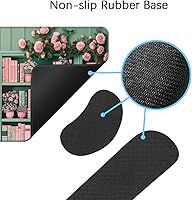 Vista 113 de MIBITRI Juego de alfombrillas para mouse y teclado, alfombrilla de mouse extendida para juegos + soporte ergonómico para reposamuñecas para teclado