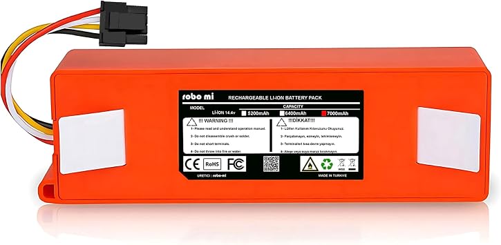 Xiaomi Robot Vacuum S10T Uyumlu 7000mAh Robot S p rge Bataryas  - Orijinal Box - Maksimum Kapasite
