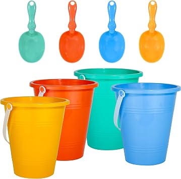 Beach Toys Sand Toys Beach Shovels Beach Pail Set for Kids Summer Beach Essentials Outdoor Sand Play Fun Activities Beach Pails & Shovels