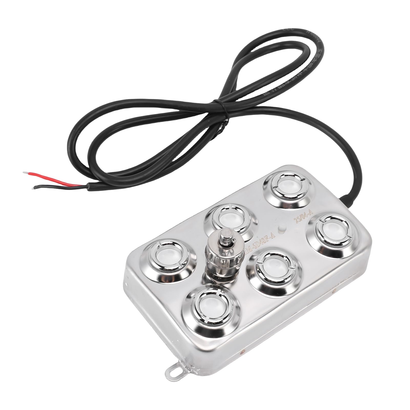 Jeffergarden Zamgławiacz Ultradźwiękowy, 6-głowicowy Generator Mgły ze Stali Nierdzewnej do Kształtowania Krajobrazu, Ogrodnictwa, Fontanny Stawowej, z Wodoodpornym Zasilaczem IP67 i Kablem 5 M