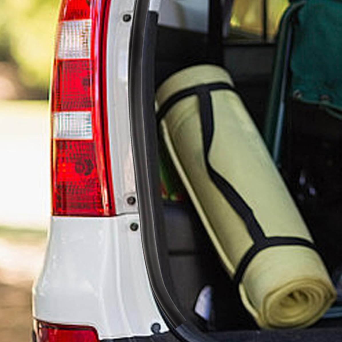 Tira de Sellado de Coche de Goma para Maletero y Ventana Negra