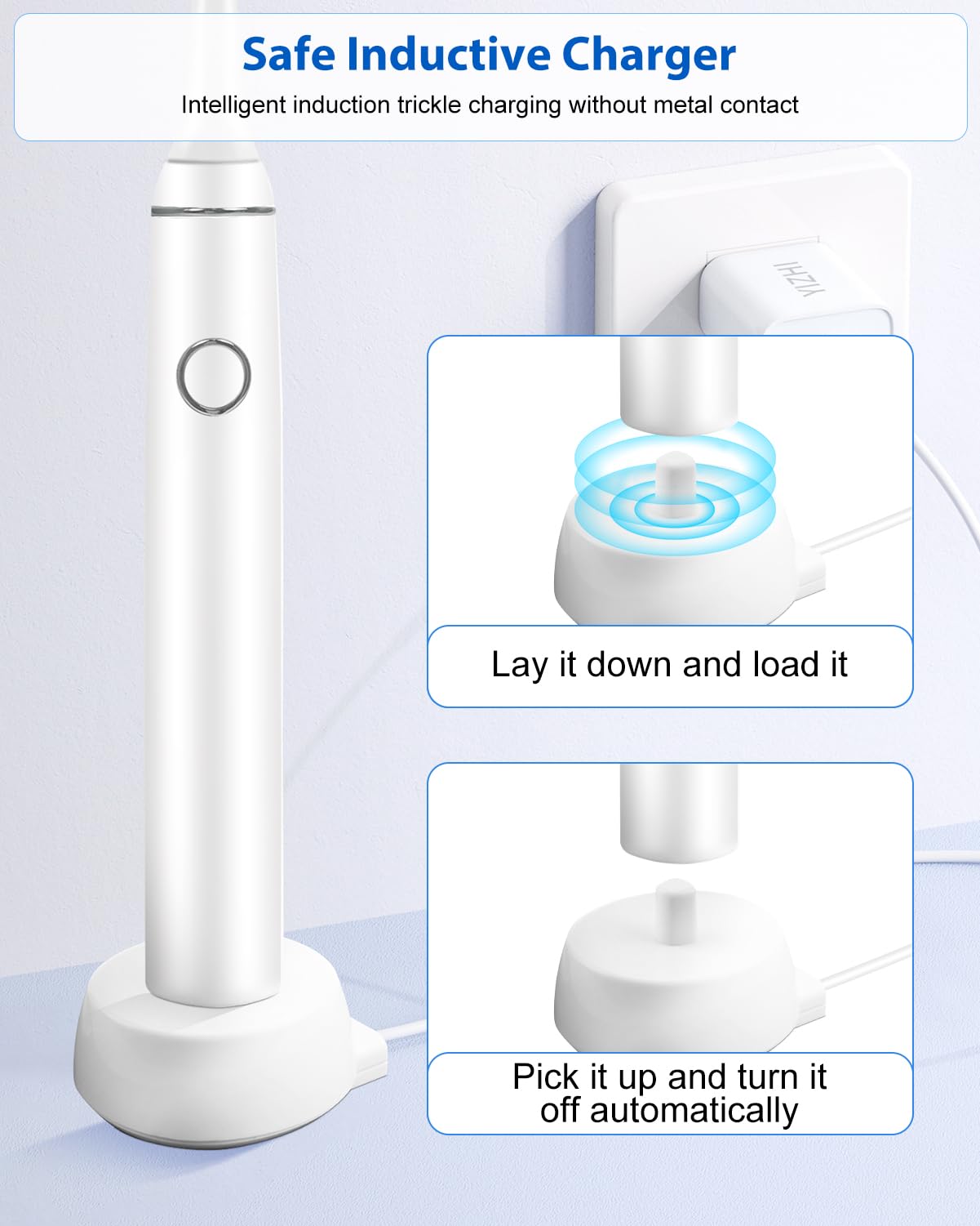 Ładowarka USB do elektrycznej szczoteczki do zębów Oral B, ładowarka, stacja ładująca, gniazdko elektryczne do serii B IO, typ 3757, kabel do ładowania, przenośna, kompatybilna z iO6, iO5, iO4, iO3