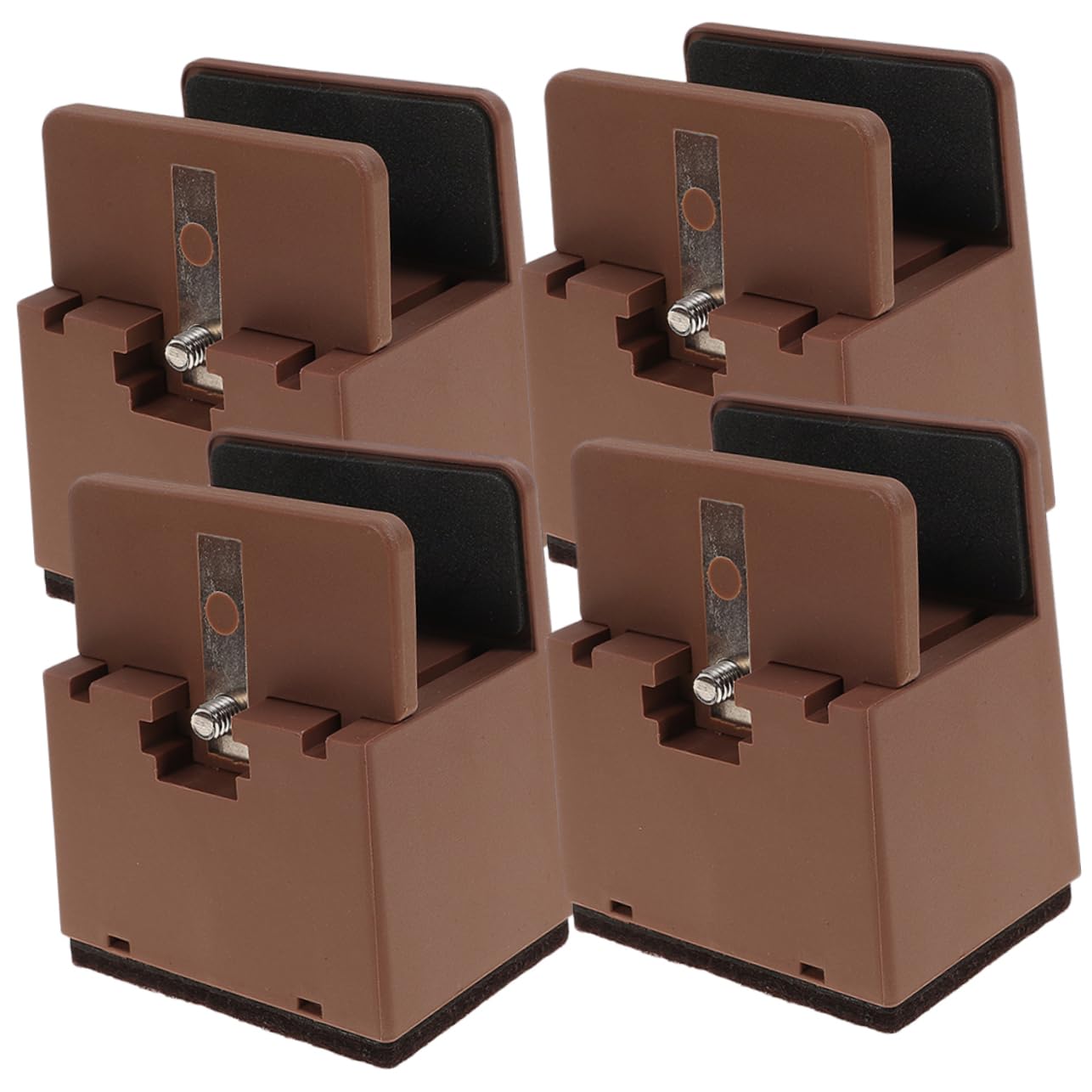 Balacoo 4Pcs Adjustable Furniture Risers Height Increase for Desk Legs Sturdy Support Up for Sofas and Tables Enhances Ergonomics and Easy to Clean