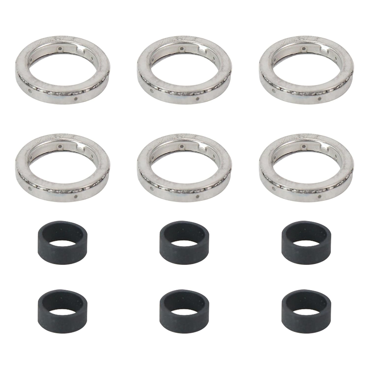 Fuel Injector Seal Kit 12-Piece Compatible with BMW 1 2 3 4 5 6 7 M3 M4 X1 X3 X4 X5 X6 Z4 — Replaces # 13537577649 13537591006