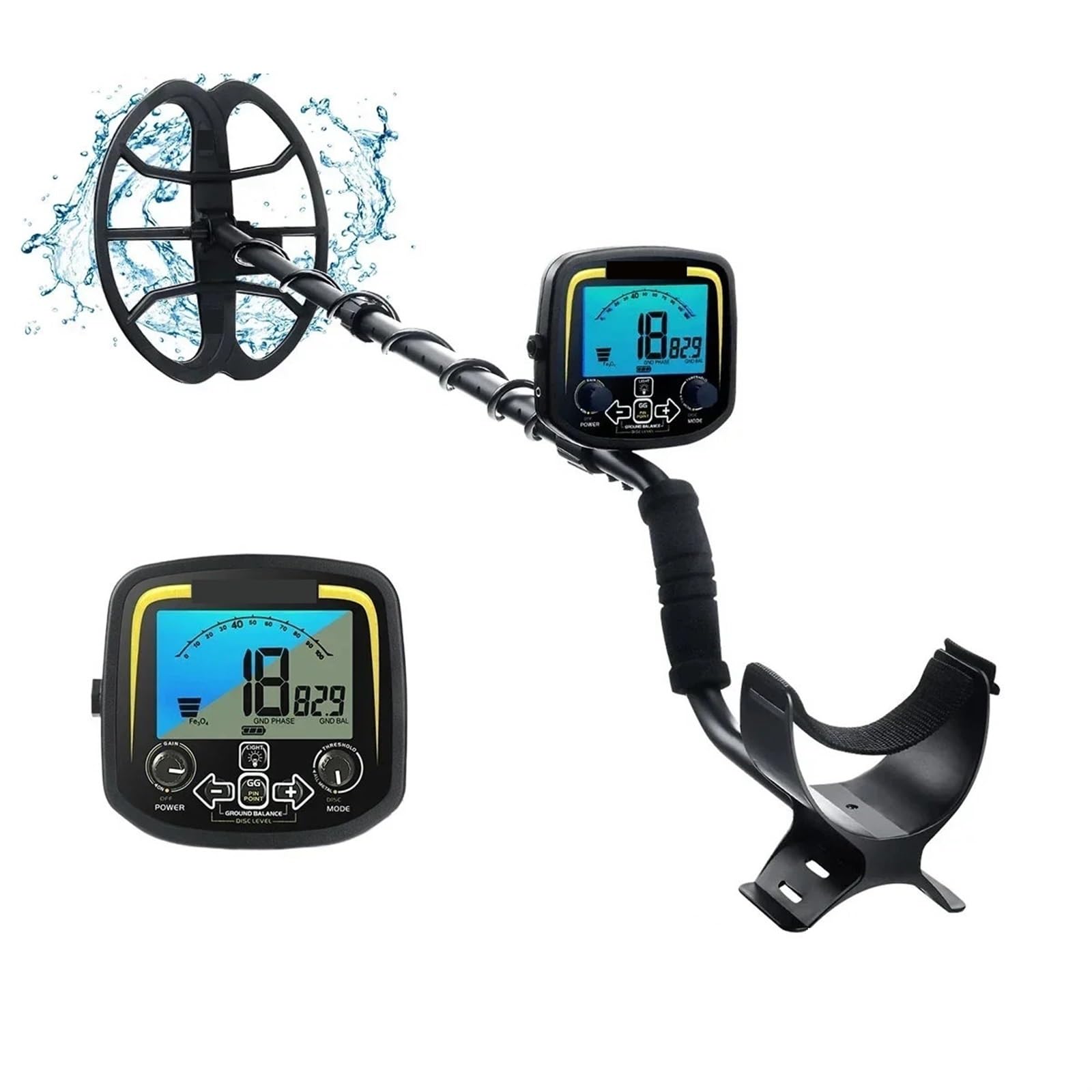JVDDI Treasure Metal Detector Professional 11inch Coil Underground Waterproof Detector High Sensitive