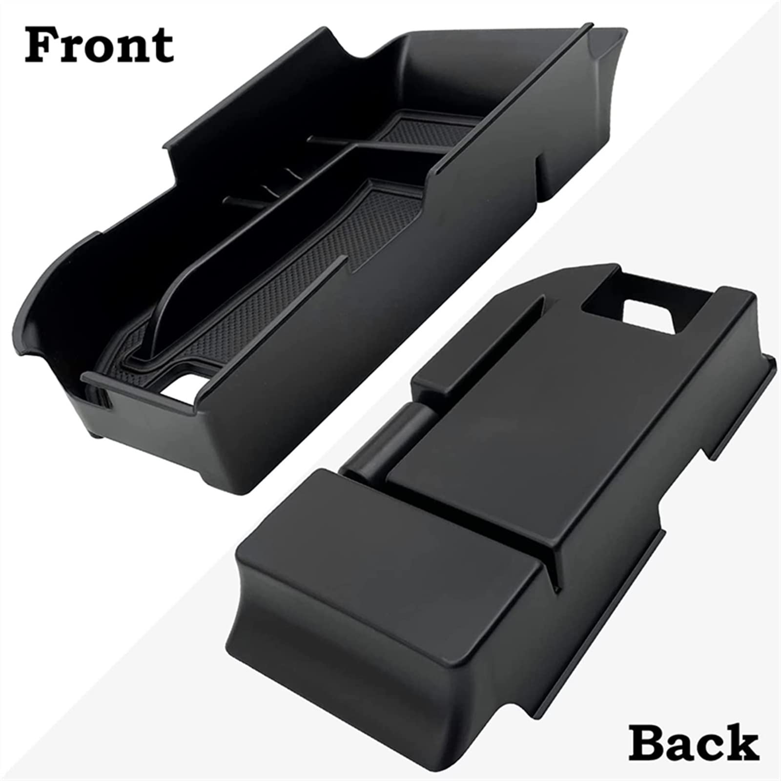 Bandeja organizadora para Consola Central del Interior del automóvil, Compatible con Camry XLE y XSE 2018-2022 2023. Caja de Almacenamiento Secundaria para el reposabrazos. Color: Blanco.