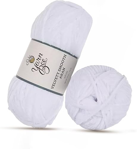 Yarn Bee 4 - Madeja mediana Suave 161 yardas de hilo de poliéster para tejer mantas, sombreros y más Suministros de manualidades para