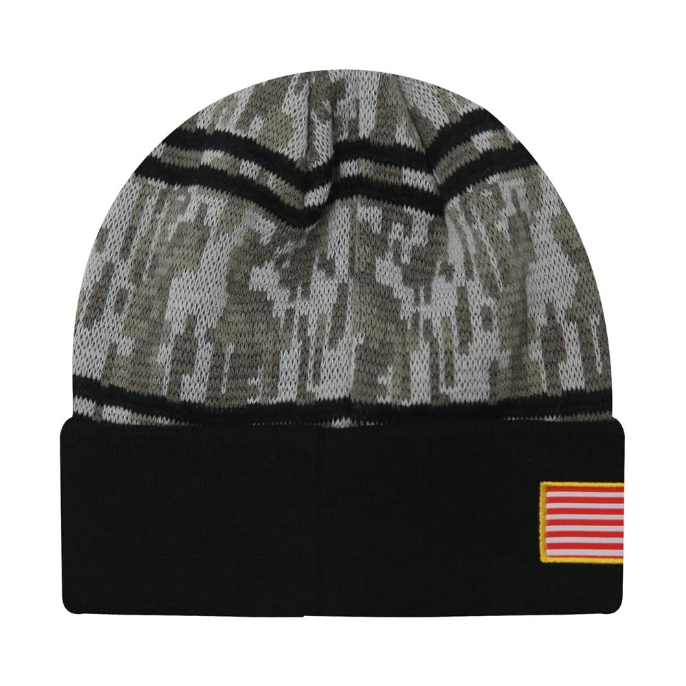 Icon Sports U.S. Air Force Official Licensed Winter Soccer Beanie Digital Camo Black