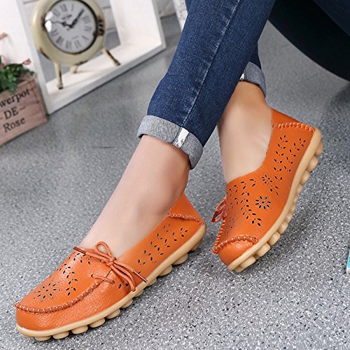 Image of VenusCelia Women's Breathable Comfort Walking Office Flat Loafer