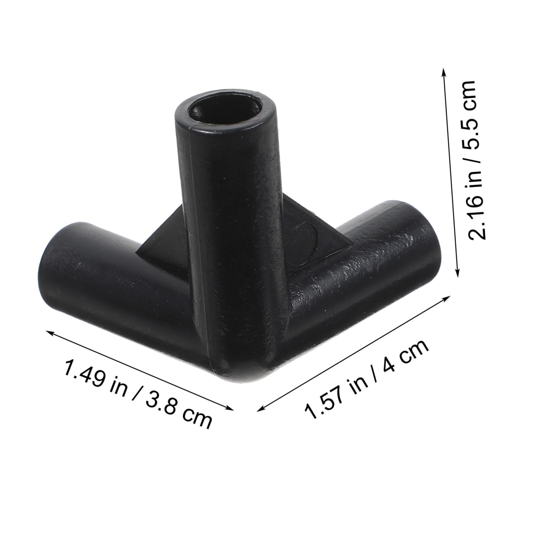 Accessoires pour Tentes Auvent, Connecteurs D’Angle en PE Noir, 24 Pièces