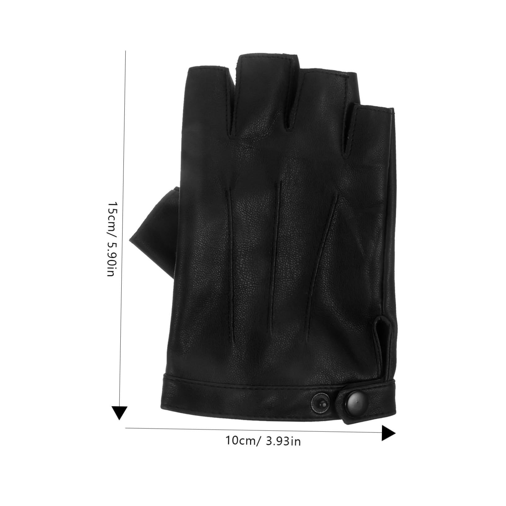 Toyvian PU Halbfingerhandschuhe für Herren Atmungsaktiv und Langlebig für Radfahren Outdoor Sport und Fitnessaktivitäten rutschfest